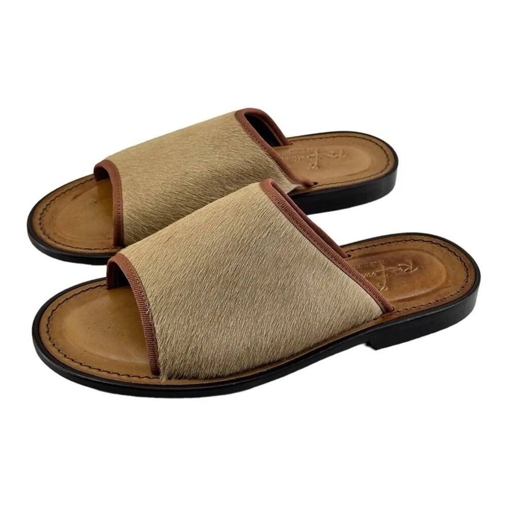 Re Ferdinando Vero Cuoio Slides Sandals